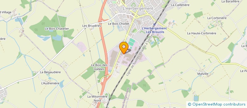 localisation de l'entreprise BRILLOUET à L'HERBERGEMENT