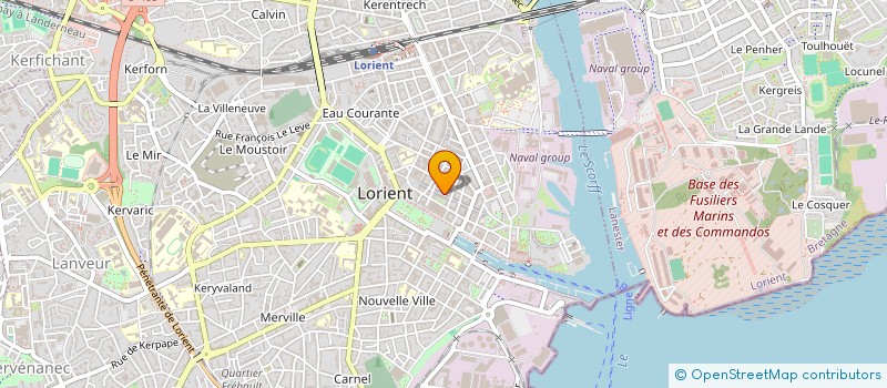 localisation de l'entreprise BRILO à LORIENT
