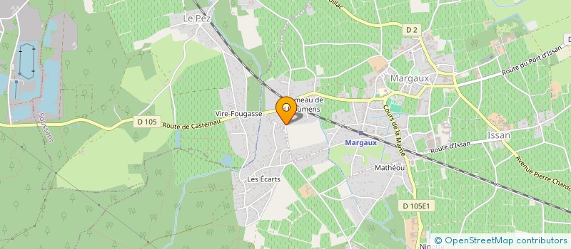 localisation de l'entreprise BRILTECH  MARGAUX-CANTENAC