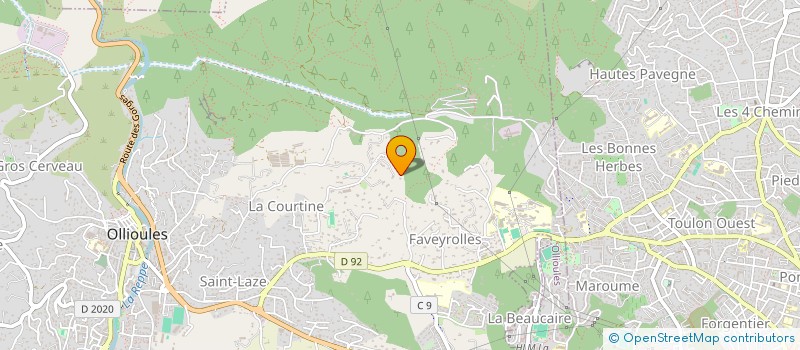 localisation de l'entreprise BRIM à OLLIOULES