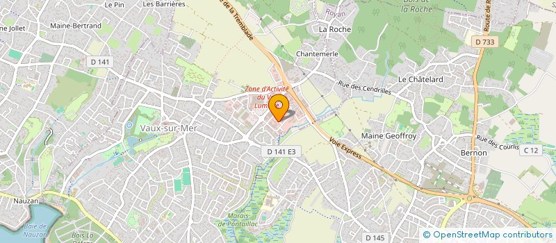 localisation de l'entreprise BRIMAE  VAUX-SUR-MER