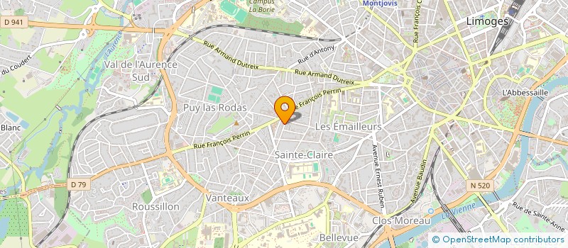 localisation de l'entreprise BRIMARE-IMMO  LIMOGES