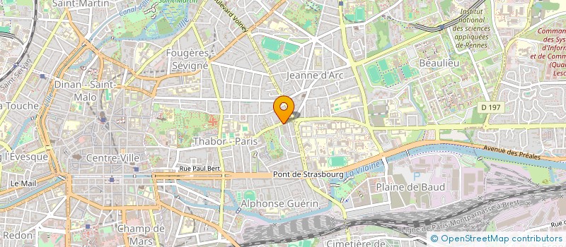 localisation de l'entreprise BRIMAX à RENNES