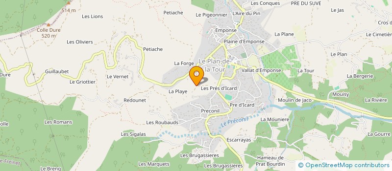 localisation de l'entreprise BRIMEST  LE PLAN-DE-LA-TOUR