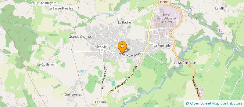 localisation de l'entreprise BRIMOND COUTURE & CIE  MESSIMY