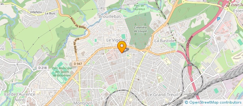 localisation de l'entreprise BRIN BRIANCE à LIMOGES