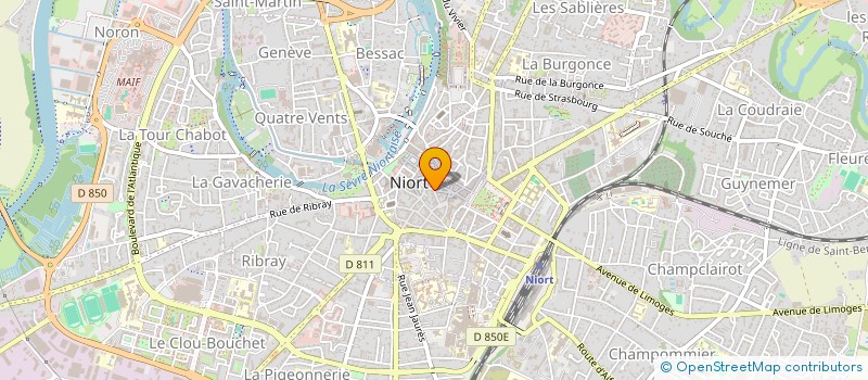 localisation de l'entreprise BRIN D'ACCESSOIRES à NIORT