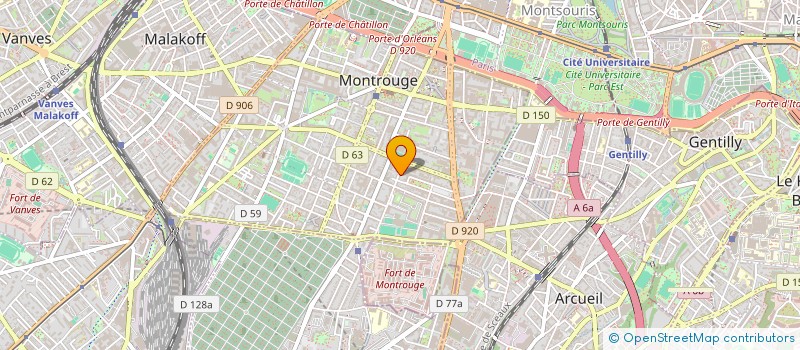 localisation de l'entreprise BRIN D'ACIER  MONTROUGE