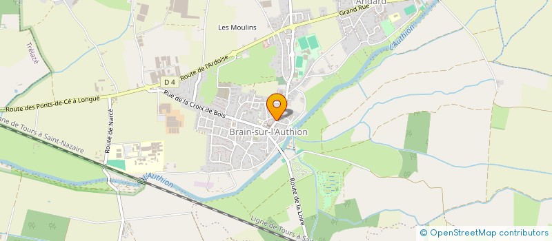 localisation de l'entreprise BRIN DE COIFFURE  LOIRE-AUTHION