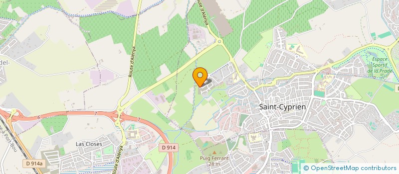 localisation de l'entreprise BRIN DE FOLIE  SAINT-CYPRIEN