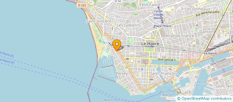 localisation de l'entreprise BRINDEAU SPORT  LE HAVRE