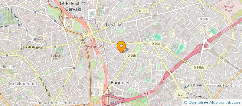 localisation de l'entreprise BRINDEZINGUES à BAGNOLET
