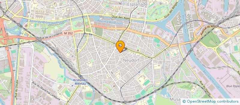 localisation de l'entreprise BRINDILLE  STRASBOURG