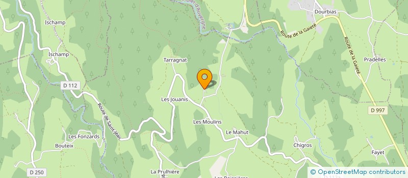 localisation de l'entreprise BRINDO  CUNLHAT