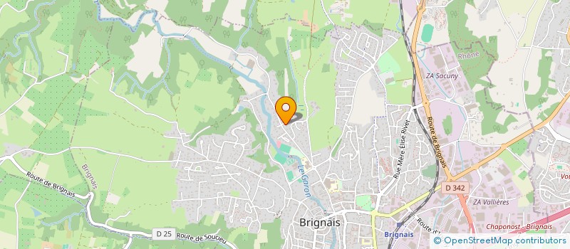 localisation de l'entreprise BRINEC  BRIGNAIS