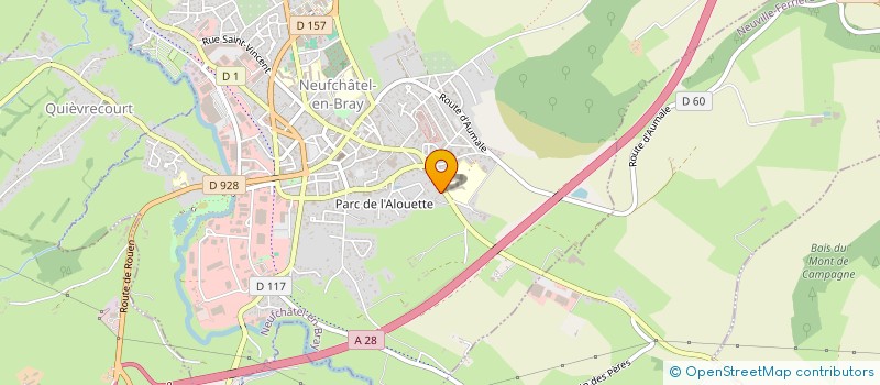 localisation de l'entreprise BRINEUF à NEUVILLE-FERRIERES