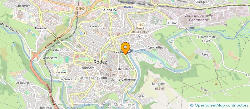 localisation de l'entreprise BRINGER-HAJDER  RODEZ