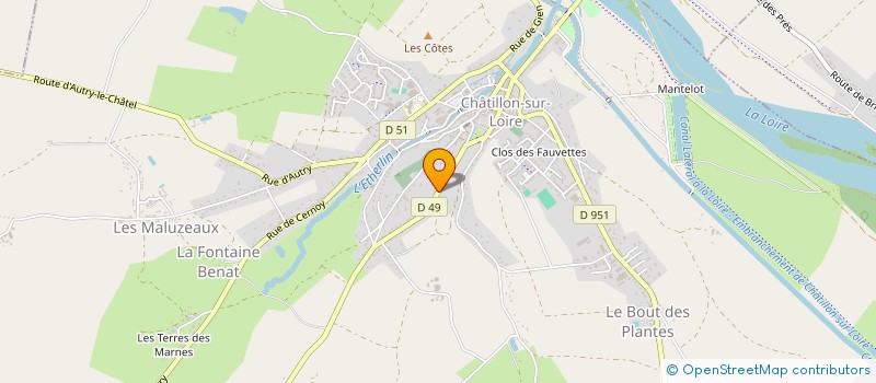 localisation de l'entreprise BRINON PARCS ET JARDINS à CHATILLON-SUR-LOIRE
