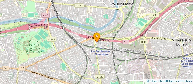 localisation de l'entreprise BRIO TOURS SERVICES à CHAMPIGNY-SUR-MARNE