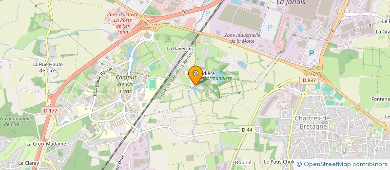 localisation de l'entreprise BRIOCHE  CHARTRES-DE-BRETAGNE