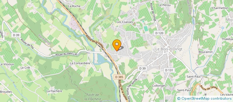 localisation de l'entreprise BRION JARDIN SERVICES  VAL D'OINGT