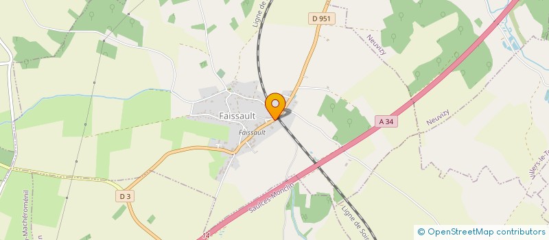 localisation de l'entreprise BRION TP  AUVILLERS-LES-FORGES