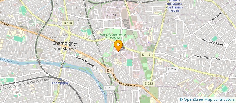 localisation de l'entreprise BRIONES DECO à CHAMPIGNY-SUR-MARNE