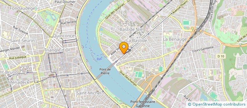 localisation de l'entreprise BRIONES Y BROVIA A BOUCHEAU P  BORDEAUX