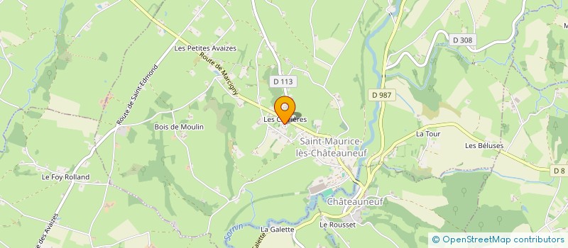 localisation de l'entreprise BRIONNAIS 71  SAINT-MAURICE-LES-CHATEAUNEUF