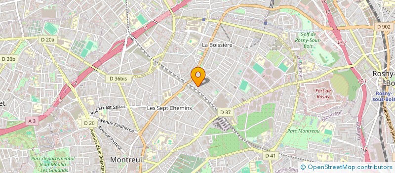 localisation de l'entreprise BRIOPLO à MONTREUIL