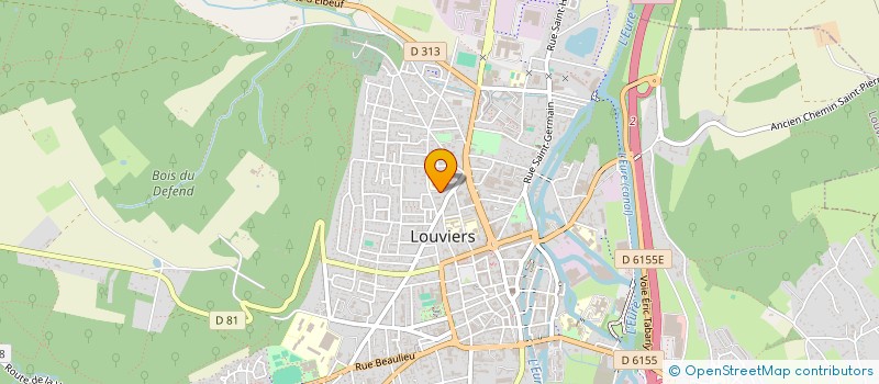 localisation de l'entreprise BRIOSTEO à LOUVIERS