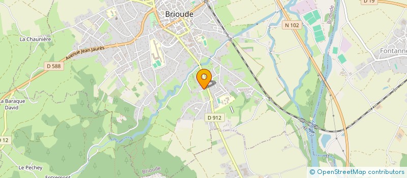 localisation de l'entreprise BRIOUDE INFORMATIQUE  BRIOUDE