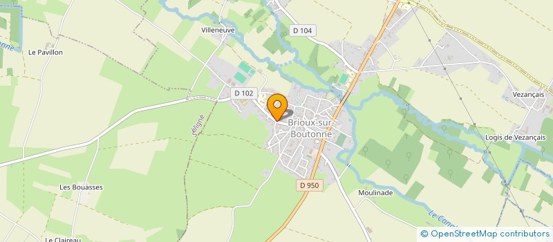 localisation de l'entreprise BRIOUX IMMO  BRIOUX-SUR-BOUTONNE