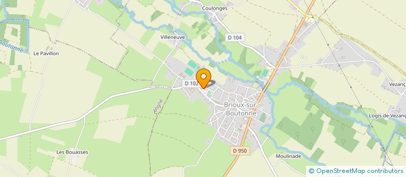 localisation de l'entreprise BRIOUX SPORTS  BRIOUX-SUR-BOUTONNE