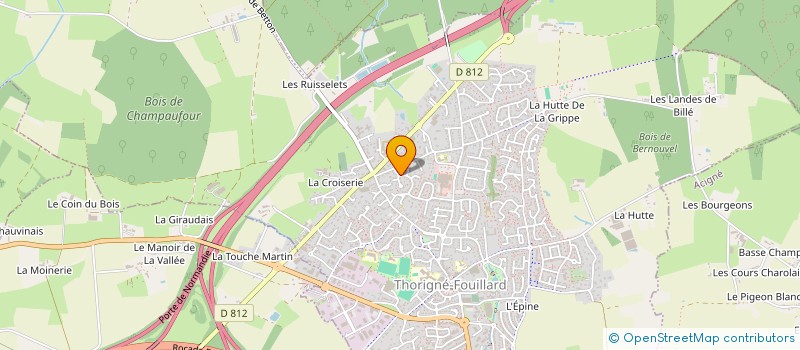 localisation de l'entreprise BRIPAJO  THORIGNE-FOUILLARD