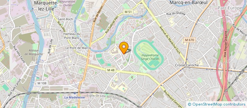 localisation de l'entreprise BRIQU'ANIMATION à MARCQ-EN-BARŒUL