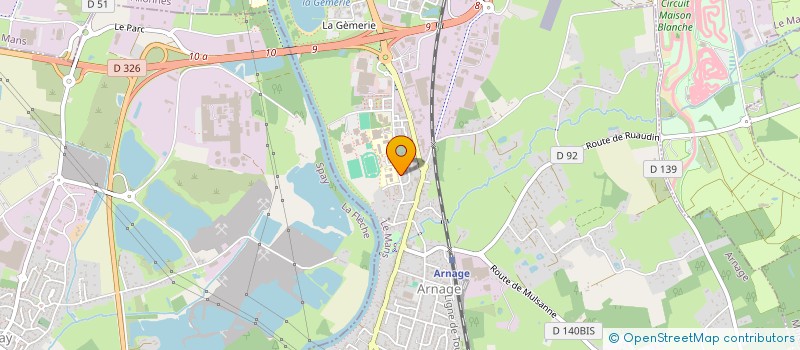 localisation de l'entreprise BRIQUE24 à ARNAGE