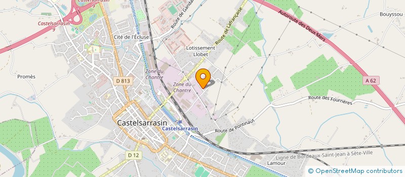 localisation de l'entreprise BRIQUES ET BOIS CONSTRUCTION  CASTELSARRASIN