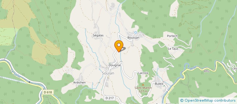 localisation de l'entreprise BRIQUET à SOULAN