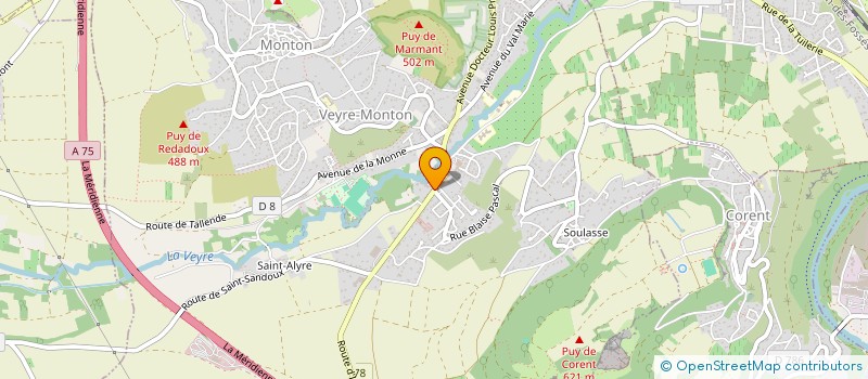 localisation de l'entreprise BRIQUET IMMO  VEYRE-MONTON