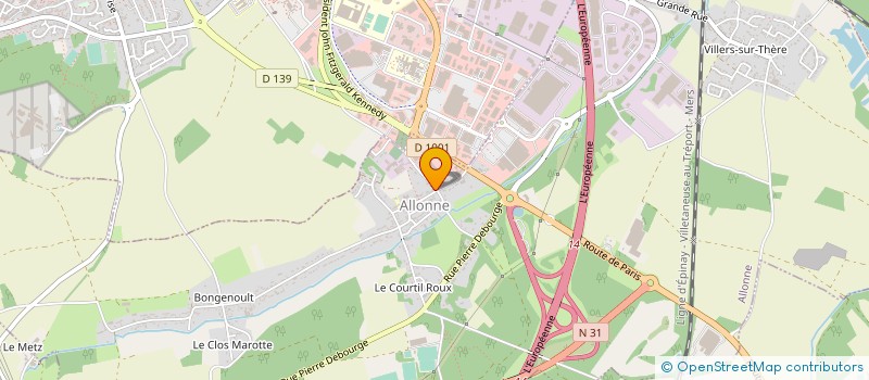 localisation de l'entreprise BRIQUETERIE D'ALLONNE à ALLONNE