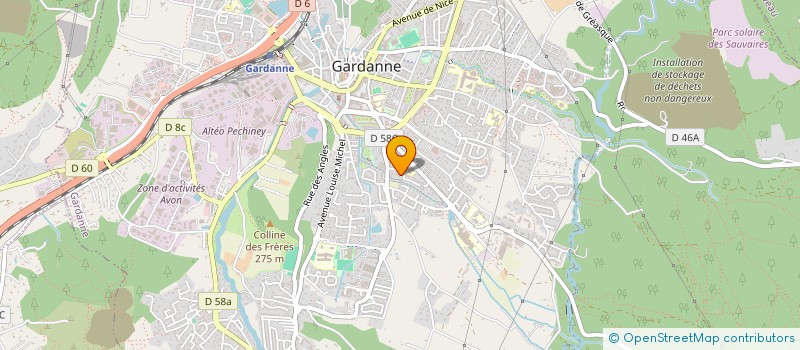 localisation de l'entreprise BRIQUETERIES ET TUILERIES DE VALABRE  GARDANNE