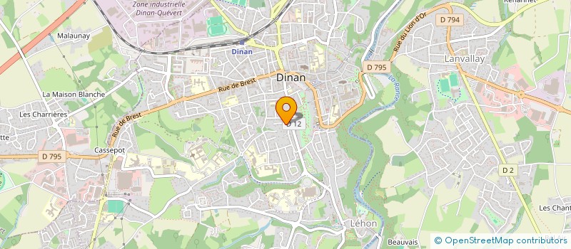 localisation de l'entreprise BRIROVA à DINAN