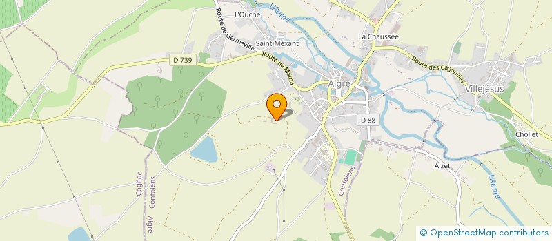 localisation de l'entreprise BRIS CHRISTIAN ET DOMINIQUE à AIGRE
