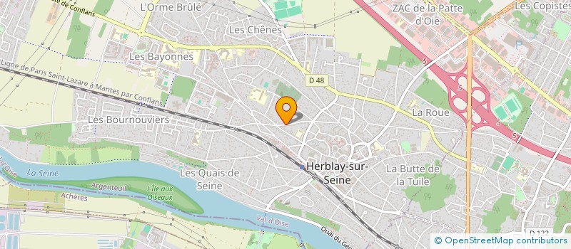 localisation de l'entreprise BRISACIER 62 RUE SAINTE HONORINE  HERBLAY-SUR-SEINE