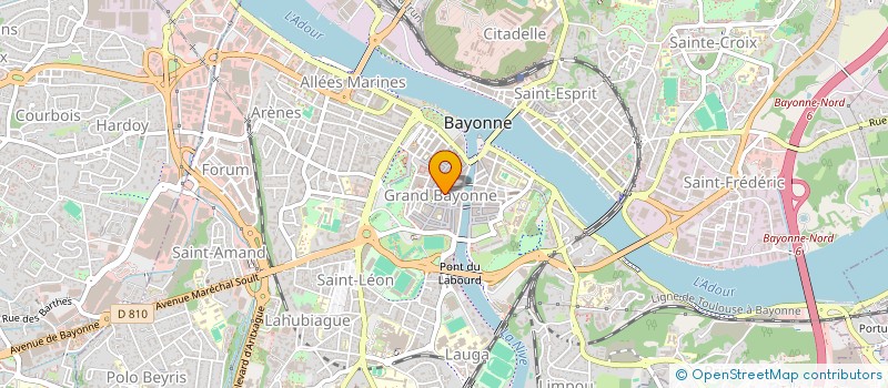 localisation de l'entreprise BRISBARRE IMMO à BAYONNE