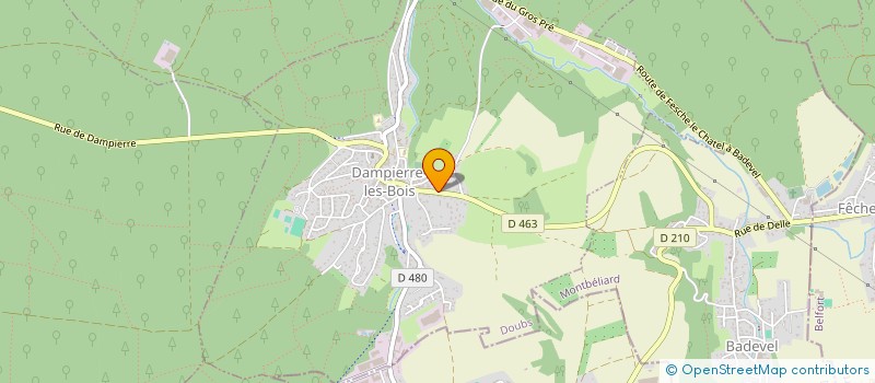 localisation de l'entreprise BRISCHOUX  DAMPIERRE-LES-BOIS