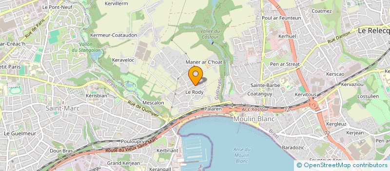 localisation de l'entreprise BRISE  GUIPAVAS