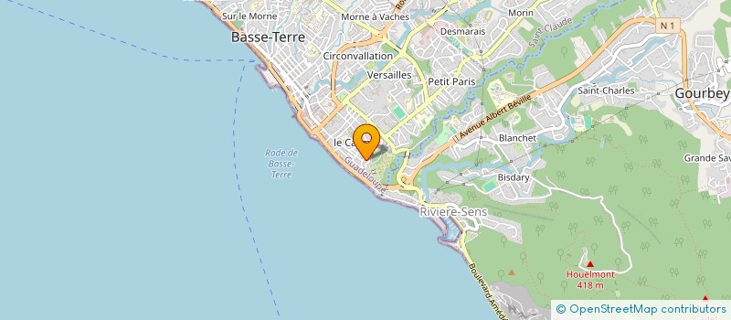 localisation de l'entreprise BRISE INVEST  BASSE-TERRE