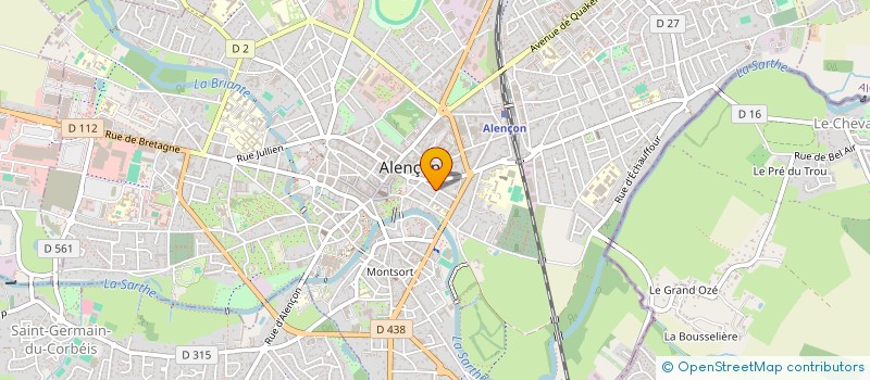 localisation de l'entreprise BRISE MARINE à ALENCON